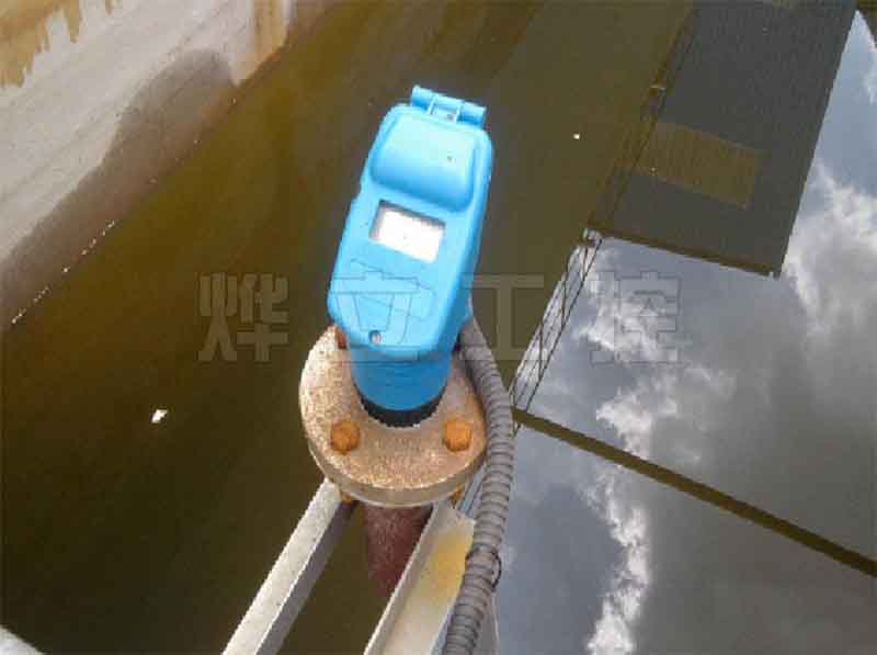 燁立超聲波液位計測量渠道水位